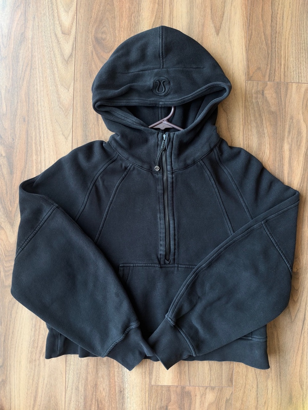 Lululemon Scuba Oversized Funnel-Neck Half Zip Black
